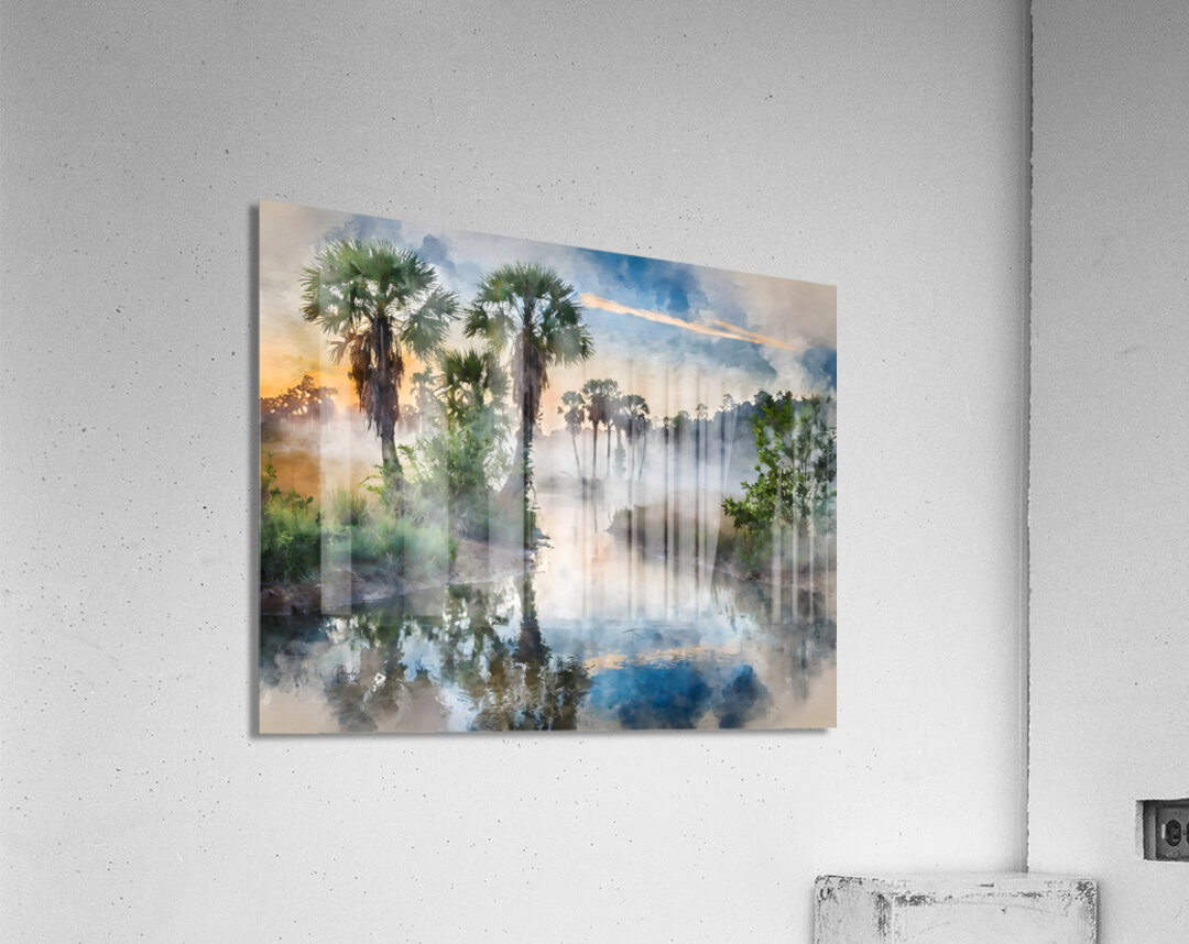 Bayou Sunrise Reflections Acrylic Print