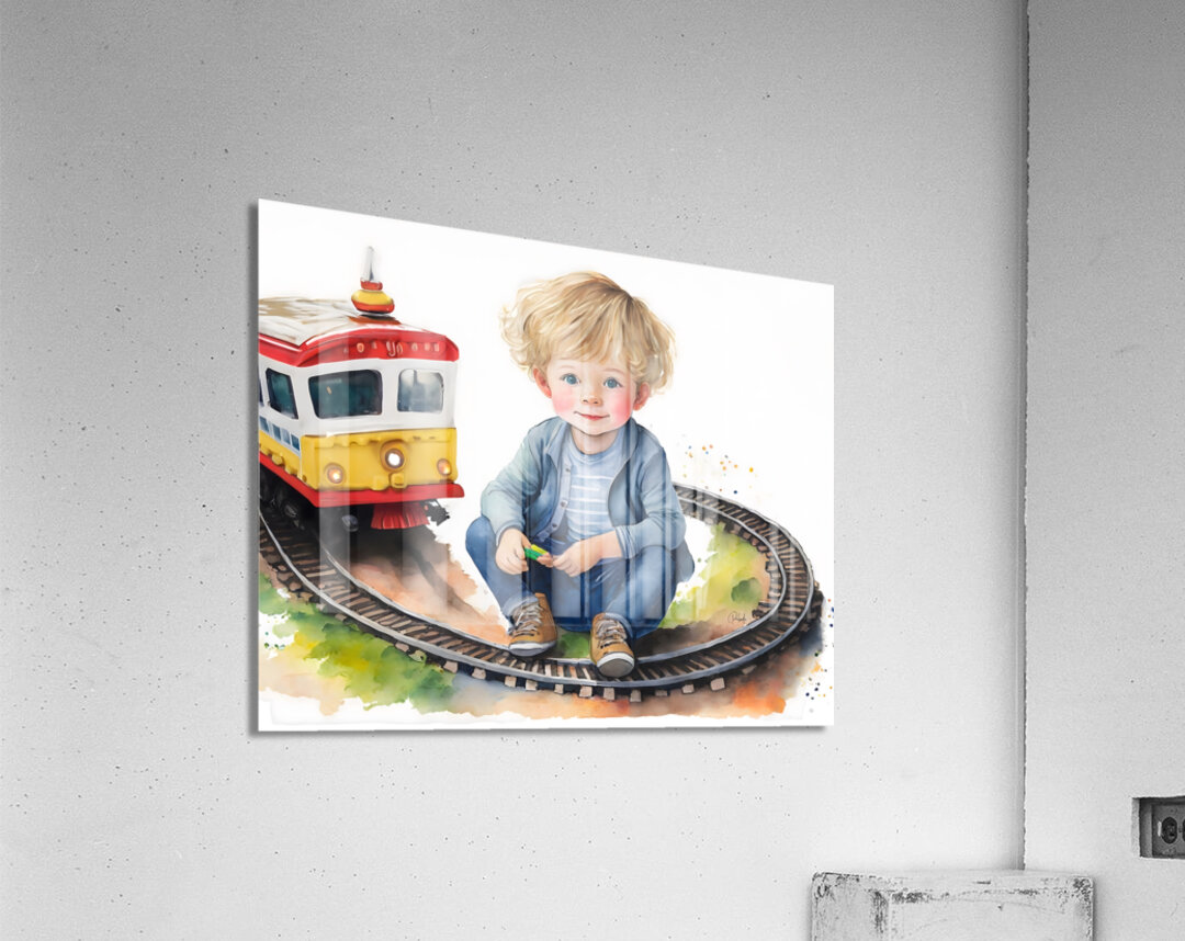 Me And My Train Acrylic Print