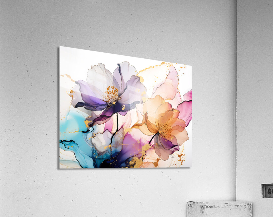 Beautiful Blended Florals Acrylic Print