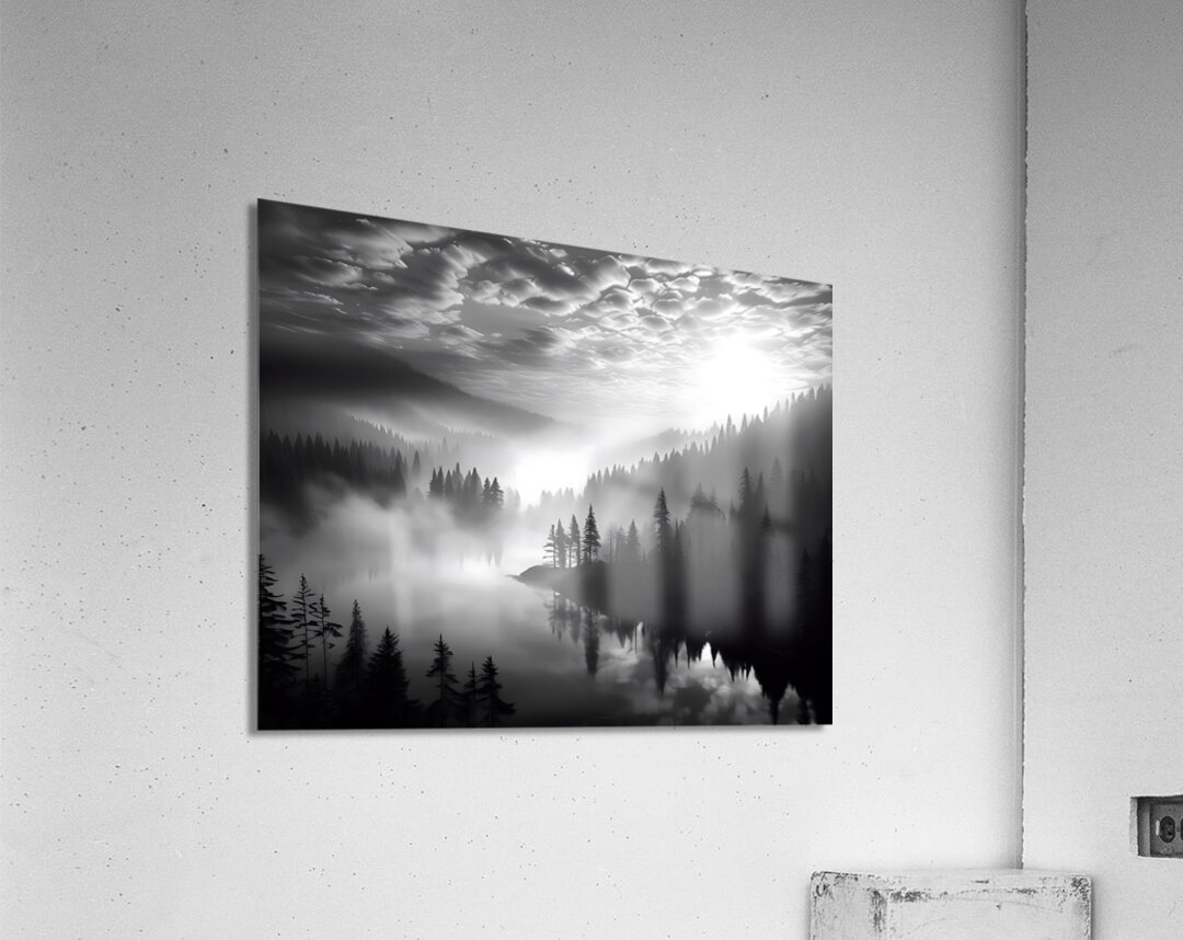 Foggy Valley Acrylic Print