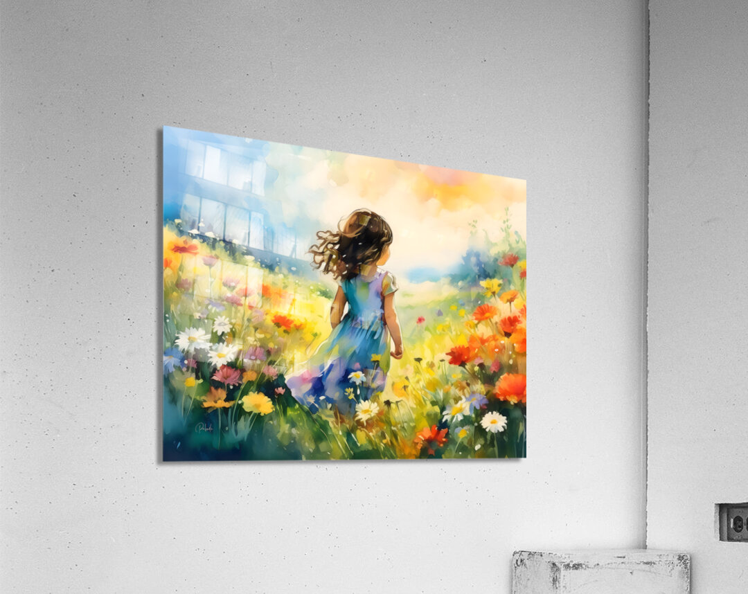A Child of the Wildflowers Acrylic Print