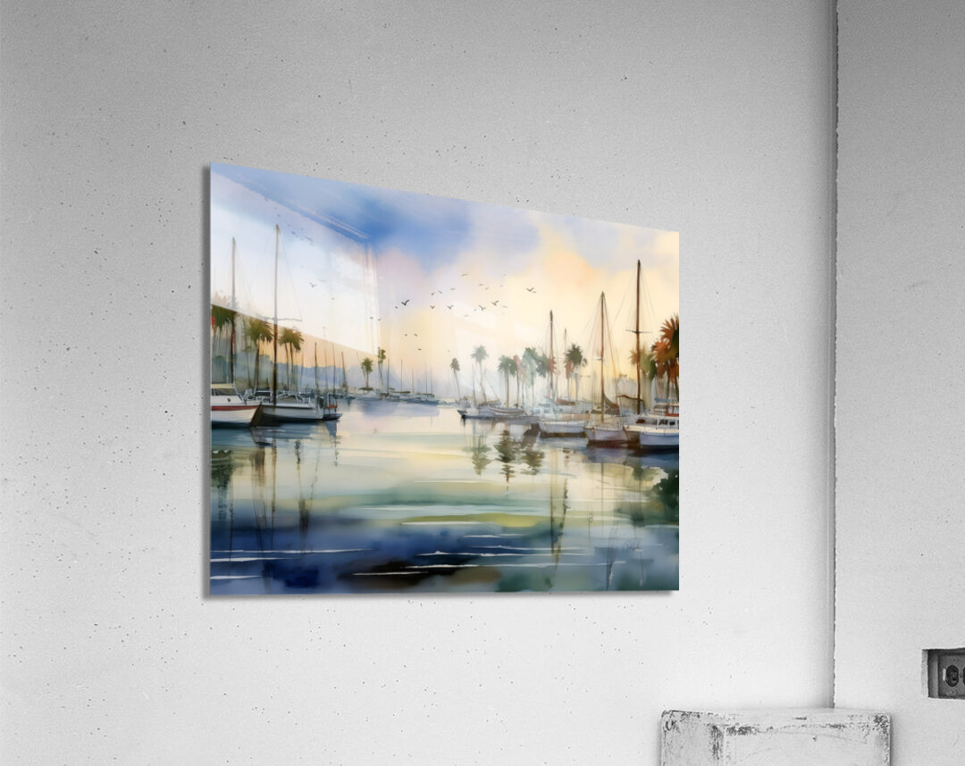 The Harbour Marina Acrylic Print