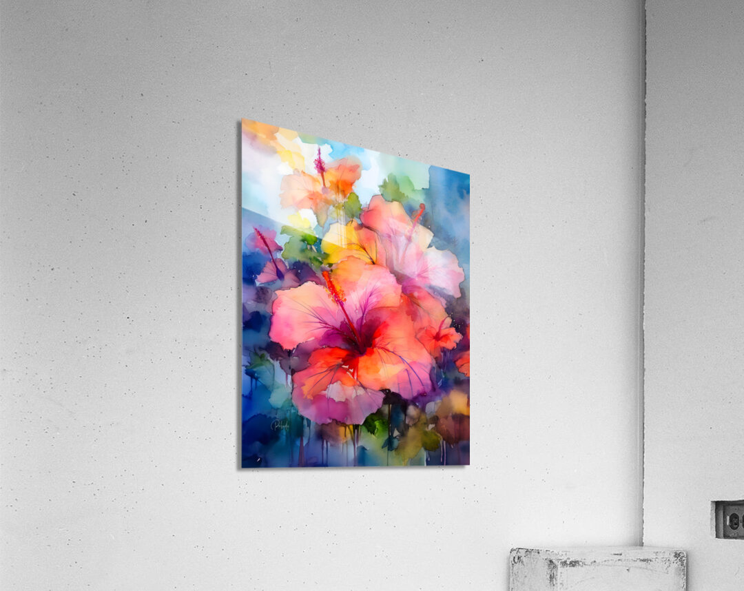 Hibiscus Bouquet Acrylic Print
