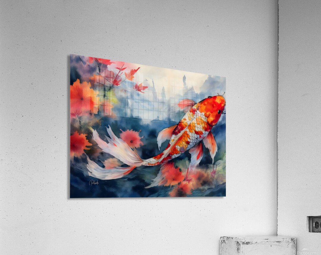 Koi Colors Acrylic Print