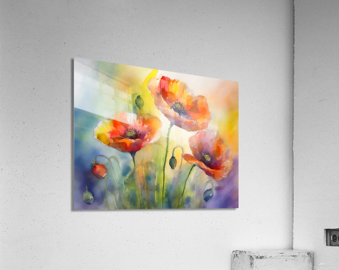Dancing Poppies Acrylic Print