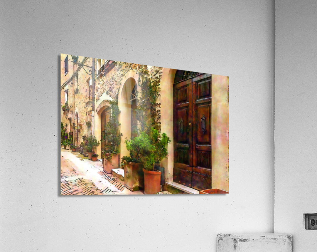 Stone Arched Doors Along the Way Acrylic Print