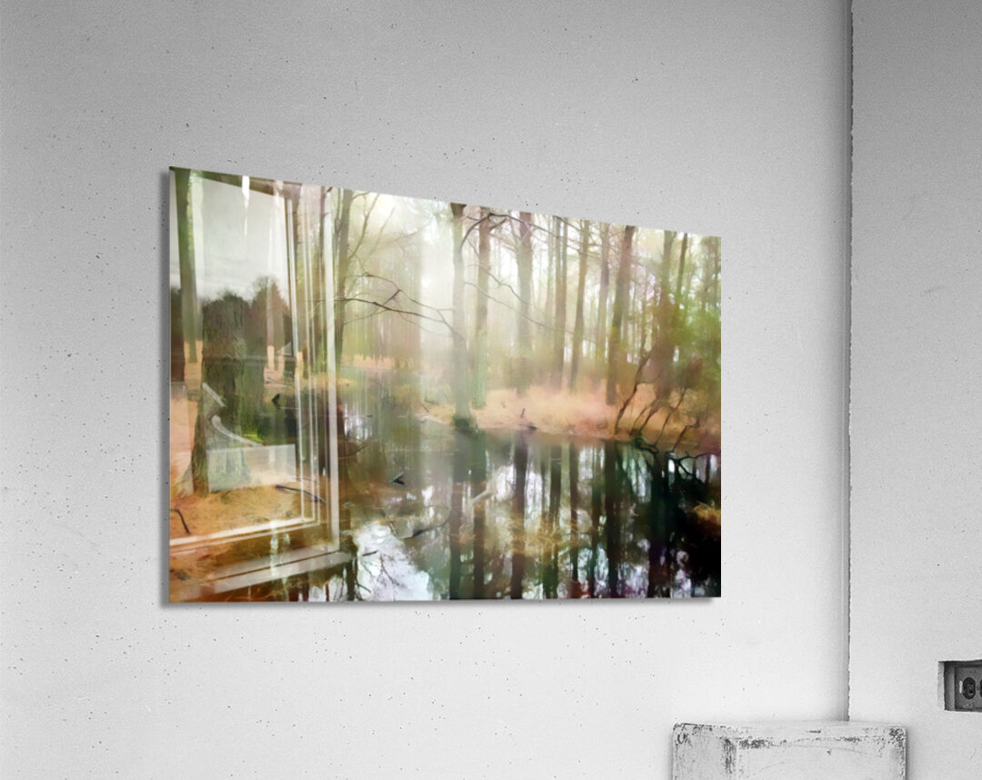 Meandering Backwater Swampy Reflections Acrylic Print