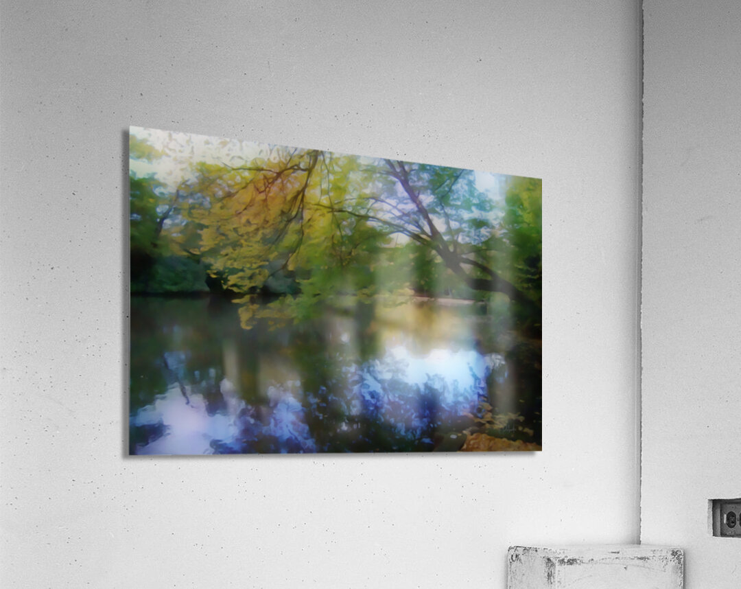 Sunrise Colors Reflecting Across The Lake Acrylic Print