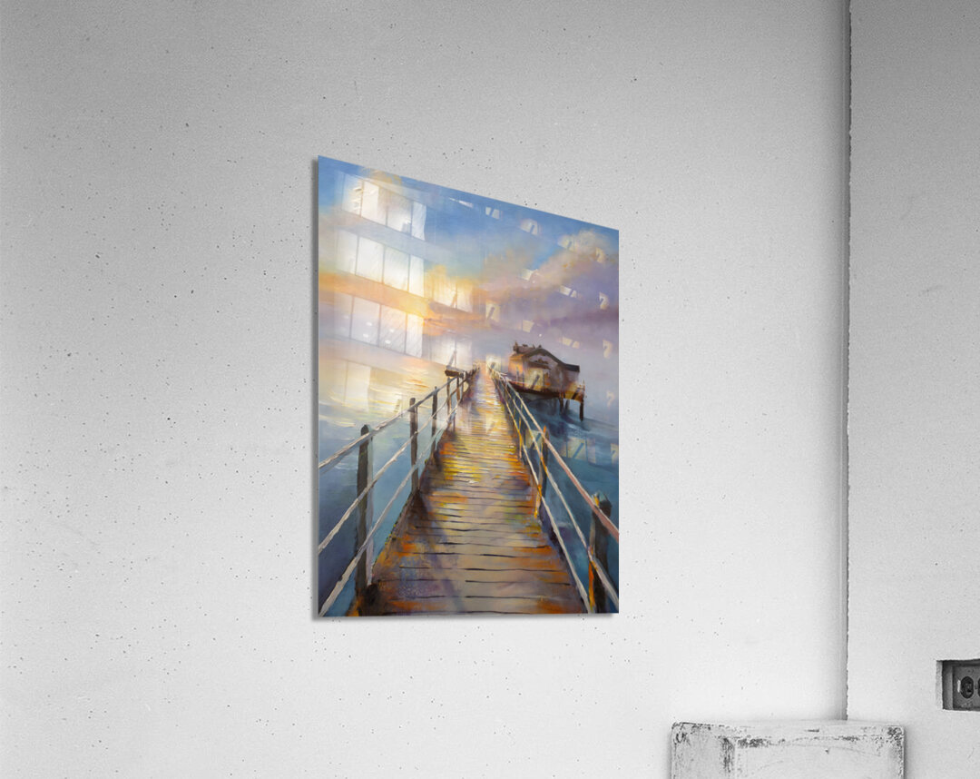 Bait Shop on the Pier Acrylic Print