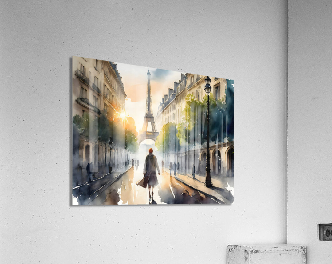 Walking The Streets of Paris Acrylic Print