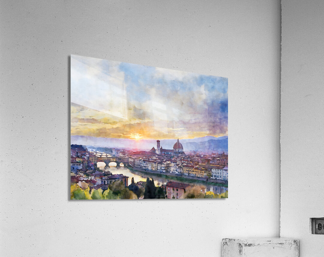 Florence Italy Skyline Acrylic Print