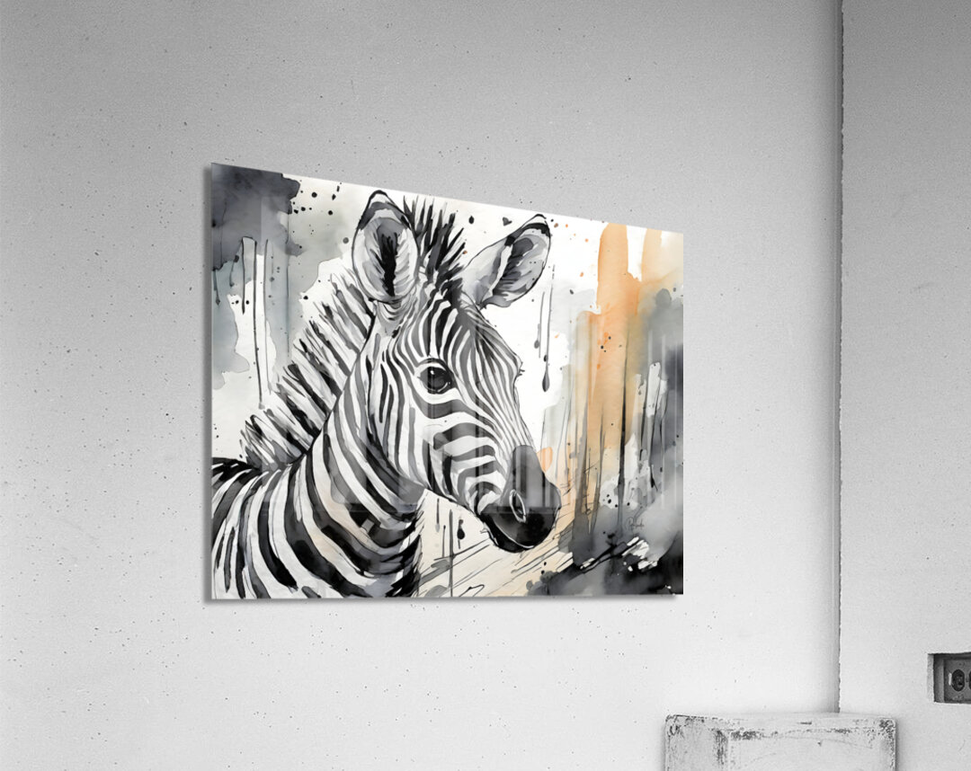 Zany Zebra Acrylic Print