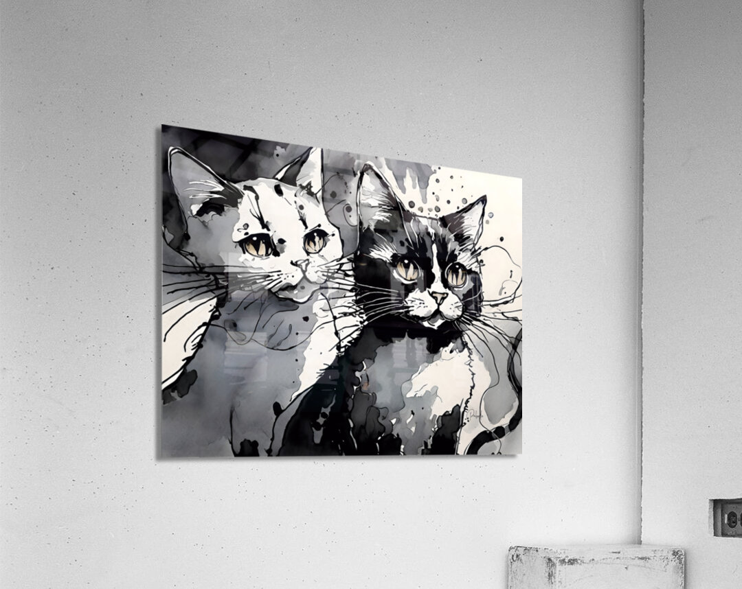 Two Fine Felines Acrylic Print