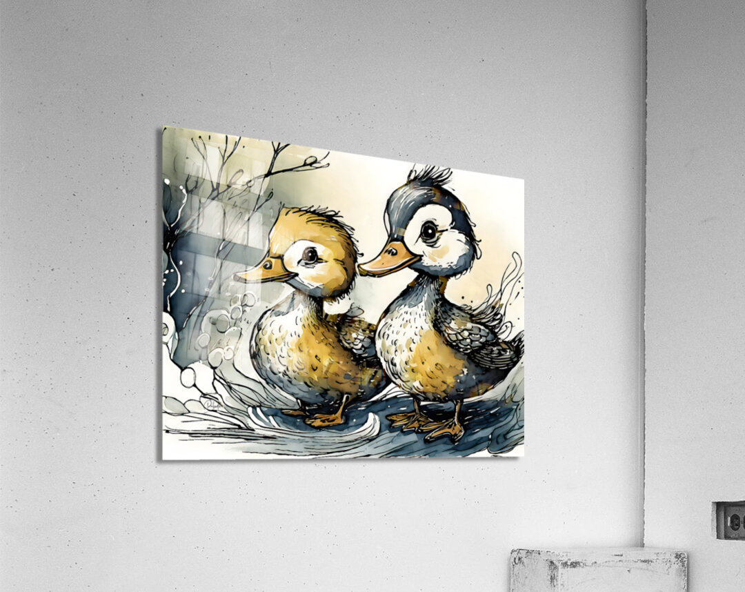 Double Ducks Acrylic Print