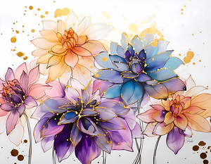 Dahlias Study I