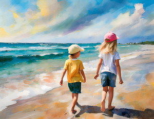 Sisters on the Beach