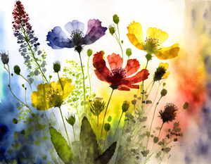 Wildflowers In Watercolor