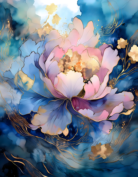 Peony Falls Print