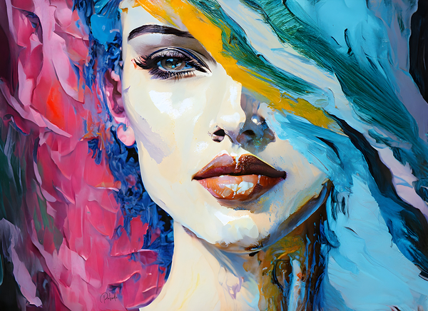 Abstract Faces V Digital Download