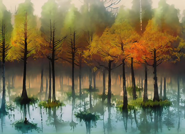 Cypress Trees in the Swamp II Digital Download