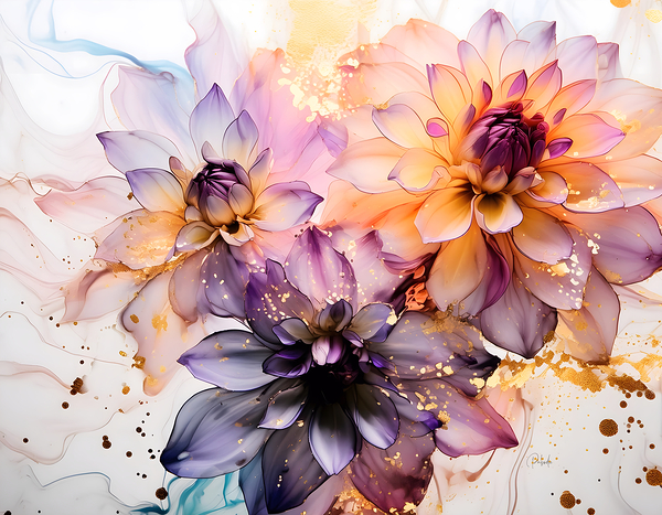 Dahlias Study II Print