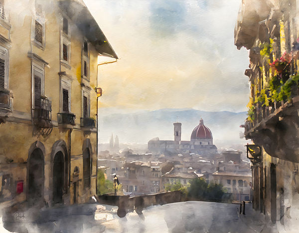Florence Italy City View Digital Download