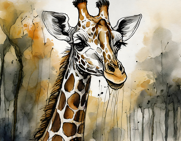 Georgie Giraffe by Pabodie Art