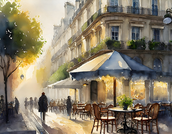 Paris Waking Up by Pabodie Art