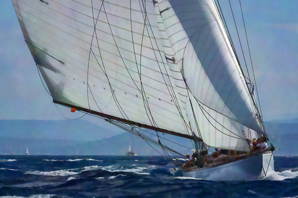 Sailing With The Wind Print