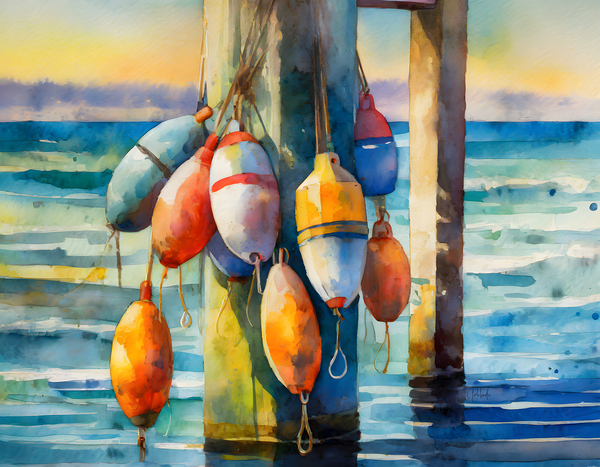 The Buoys of Summer Print