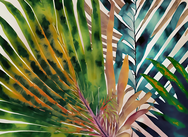 Tropical Palms II Print