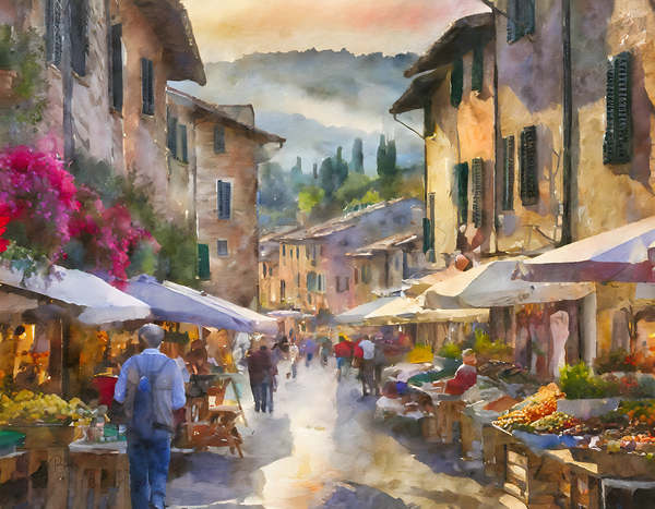 Tuscany Farmers Market Digital Download
