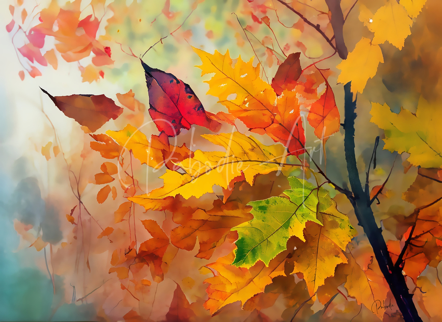 Fall Leaves in the Mist  Imprimer