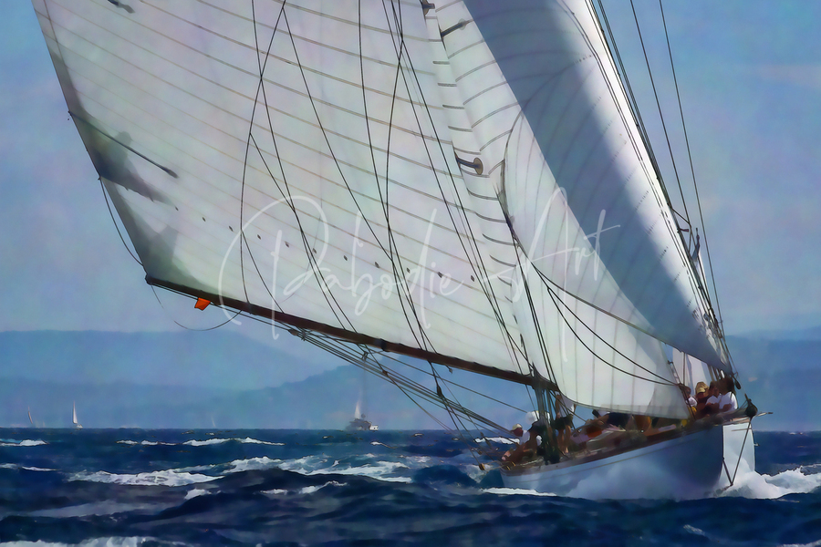 Sailing With The Wind  Print