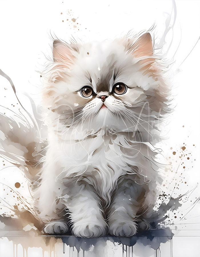 Seal Point Persian Kitten  Print