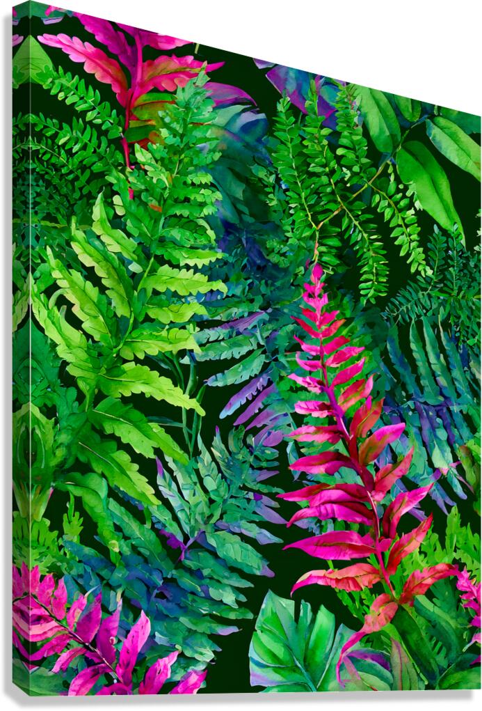 Tropical Leaves II Canvas Print