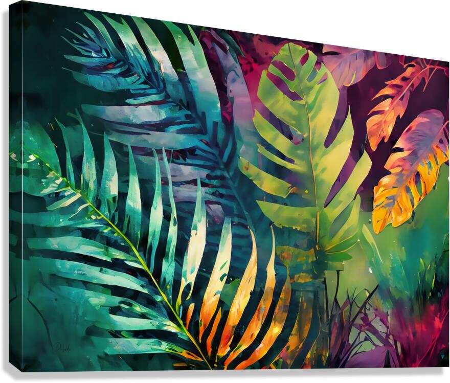 Tropical Palms IV Canvas Print