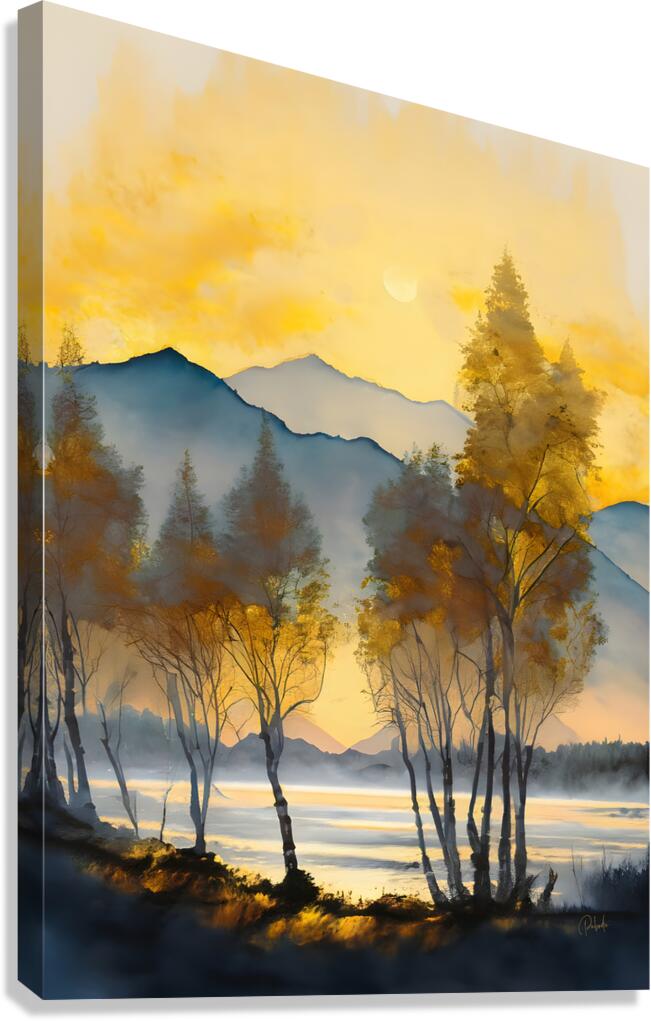 Morning Moutain Sun Canvas print