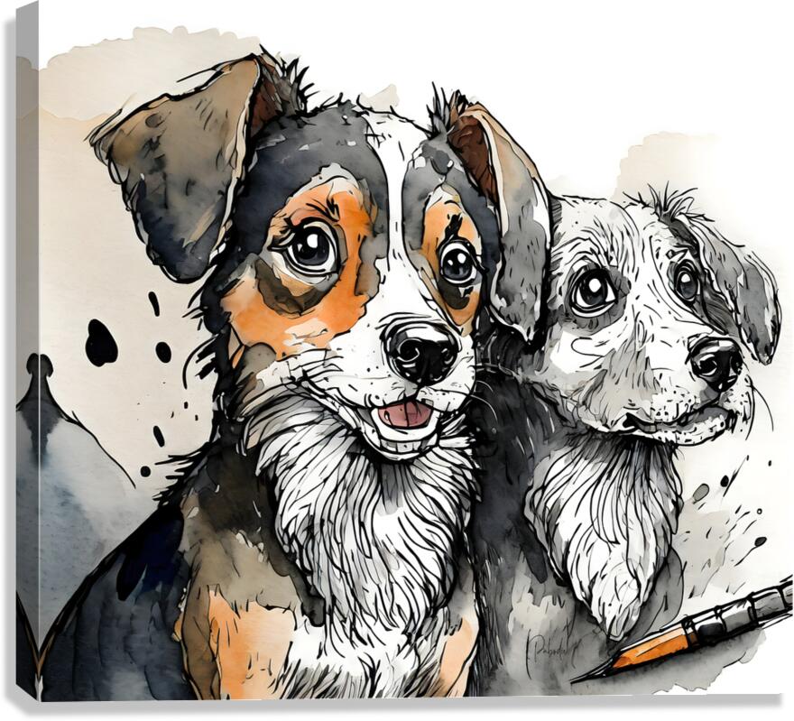 Puppy Pals  Canvas Print