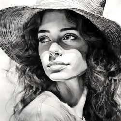 A Womans Casual Glance