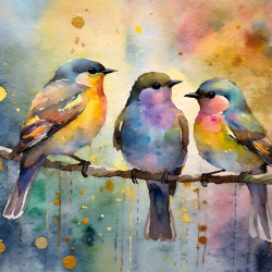 Birds In The Golden Hour