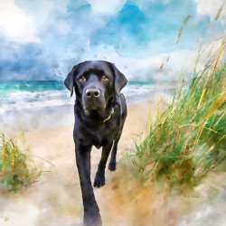 Black Lab Living His Best Life