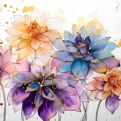 Dahlias Study I