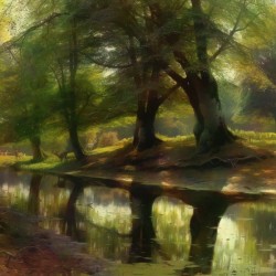 Deer Under The Trees