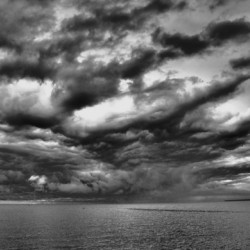 Huron Lighthouse  - Incoming Storm