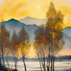 Morning Mountain Sun