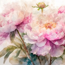 Peonies Watercolor