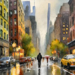 Rainy Day in Manhattan