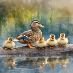 The Mallard Family Portrait