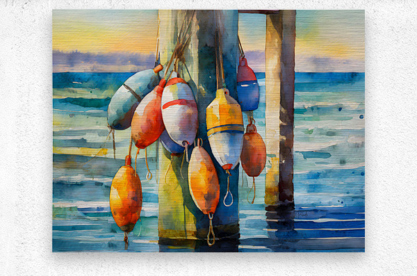 The Buoys of Summer  Metal print